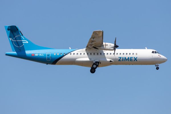 Frankfurt Airport: Zimex Aviation (XM / IMX) | ATR 72-202(F) AT72 | HB-ALL | MSN 0411