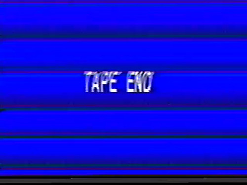 MINIDV TAPE END