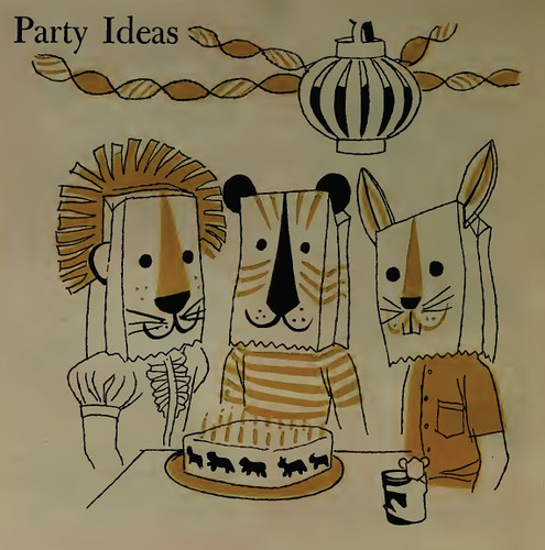 'Party Ideas' from 1957 Betty Crocker Cookbook for boys and girls