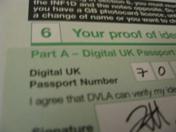 Digital UK Passport number
