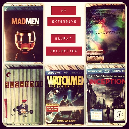 My bluray collection is getting pretty big considering I've only owned a bluray player for 3 years