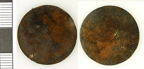 <div class='fn'> A Medieval - Post Medieval copper alloy token blank.</div>