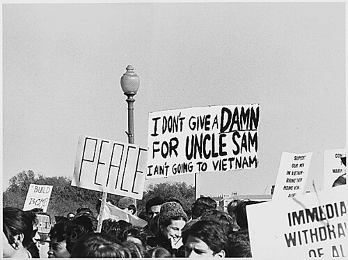 Public Domain: Protesting the Vietnam War by Frank Wolfe, October 21, 1967 (NARA)