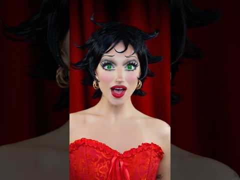 Betty Boop makeup transformation💋❤️ #halloween #makeup #bettyboop #cosplay