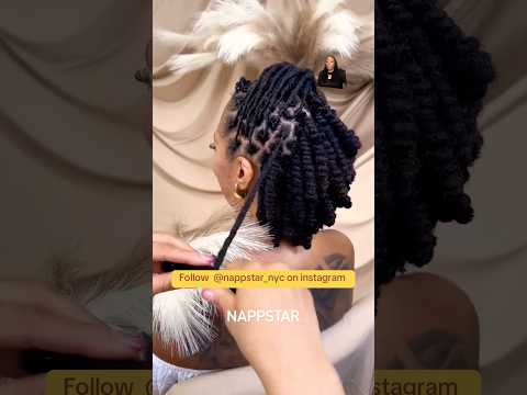 Another locs style using pipe cleaners #hairstyle #hair #shortsvideo #viralvideo #shorts #trend
