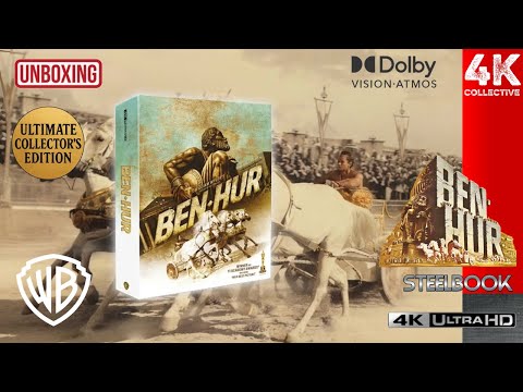 Ben-Hur 4K UltraHD Blu-Ray Limited Collectors Steelbook unboxing 