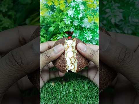 Choco Pie Crunch ASMR 🤤 | So Satisfying Chocolate Bite #cake #testy #shortvideo #vairal #trending