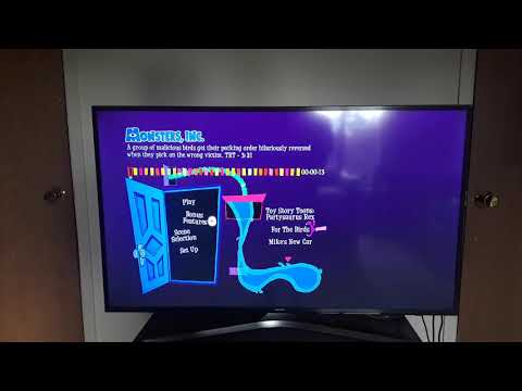 Monsters Inc 2013 (2019 Release) Blu-ray Menu Walkthrough Disc 1