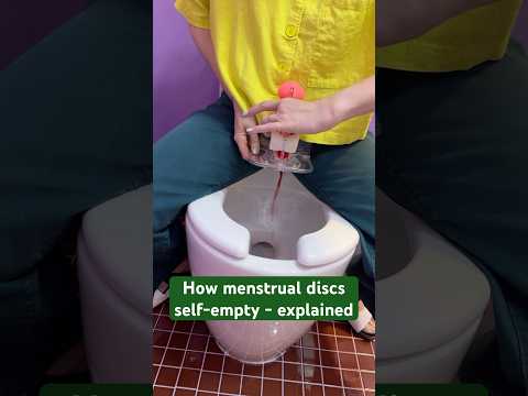 How menstrual discs self-empty - explained #shorts