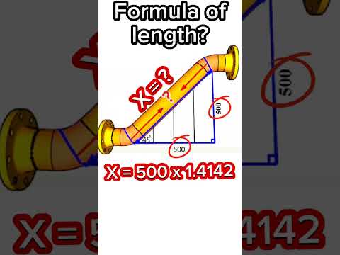 Formula pipe length. #piping #shorts