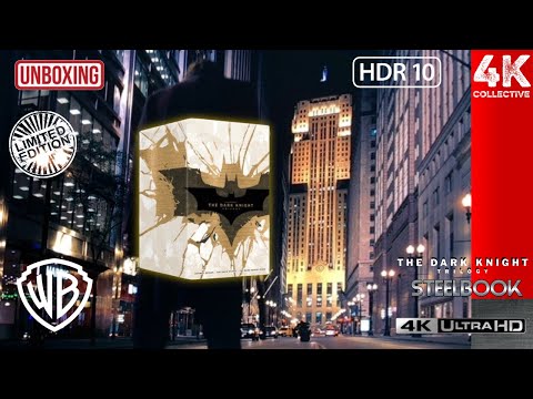 The Dark Knight Trilogy 20th Anniversary 4K UltraHD Blu-Ray Limited  Steelbook Collection Unboxing