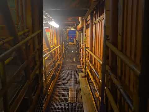 Heading to the gym on a offshore oil rig platform #fifo #offshore #oilrig