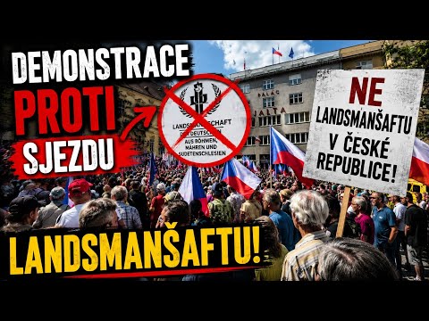 Brno, demonstrace proti Landsmannschaftu 24. 05. 2026 