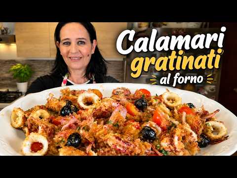 CALAMARI GRATINATI AL FORNO di Betty e Marco - Ricetta Facile e Veloce