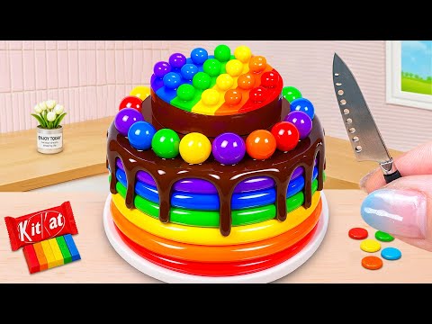 Yummy Rainbow Chocolate Buttercream Cake 🍫 Special  Episode Cake Recipes 🍪 How To Cake