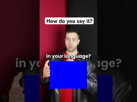 “Blue” 🔵 in different languages! #languages #funny #polish