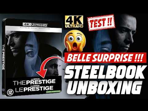 THE PRESTIGE ★ BELLE SURPRISE !!! NOUVEAU STEELBOOK 4K UHD/BLU-RAY UNBOXING &amp; TEST !