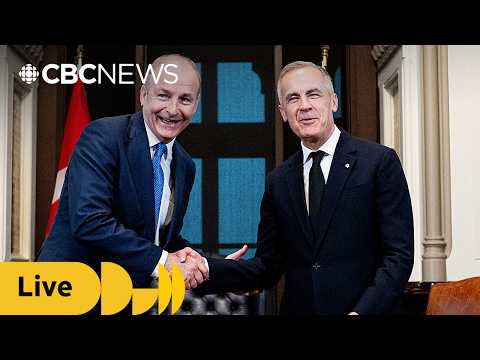 Carney holds news conference with Taoiseach of Ireland