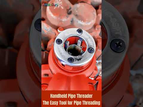 Amazing! Handheld Pipe Threader - The Easy Tool for Pipe Threading #tool #shorts