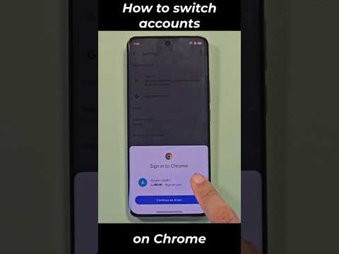 How to switch accounts on Chrome mobile