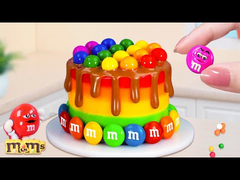 Awesome M&amp;M Cake | Satisfying Miniature M&amp;M Cake with Chocolate Decorating | Colorful M&amp;M Cake