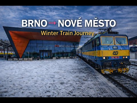 Brno to Nové Město na Moravě 🇨🇿 |  Scenic Winter Train Journey