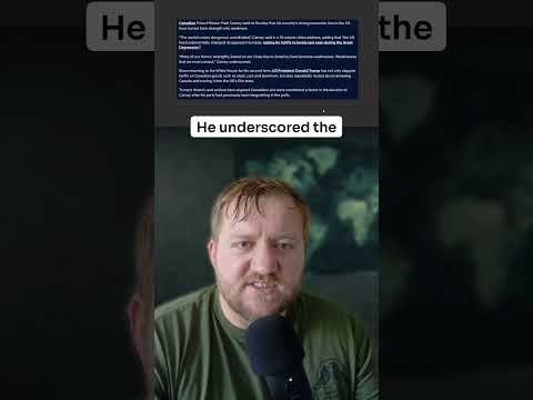 Mark Carney Calls US Ties a Weakness