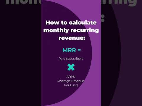 How to calculate monthly recurring revenue (MRR)
