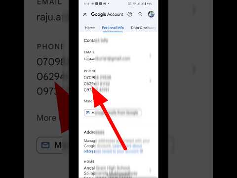 😱Email id me kon sa mobile number hai kaise pata kare | how to find my gmail number #shorts #short