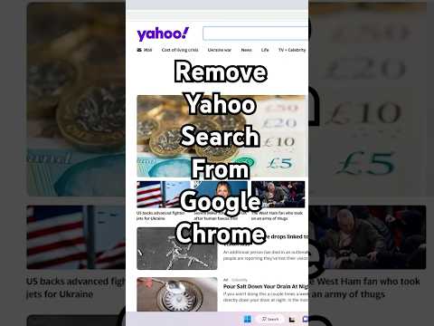 How To Remove Yahoo Search From Google Chrome | Chrome Se Yahoo Search Kaise Hataye? - Hindi - 2025