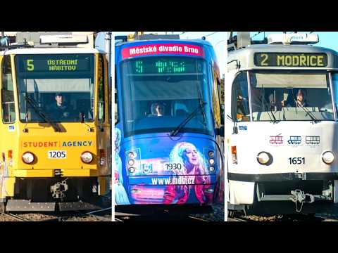 Sunny Afternoon Tram Traffic in Brno 🇨🇿 | Tatra T3, T6 &amp; More | DPMB | 5 Nov 2025
