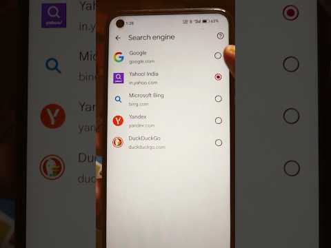 Change Search Engine On Chrome