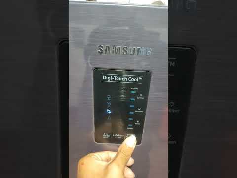 New Samsung Fridge Button Touch Settings#shorts