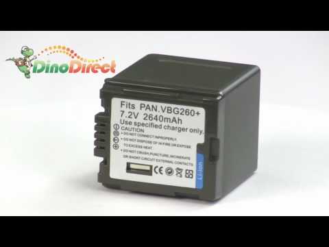 Digital Video Battery VBG260 for Panasonic HDC-SD9 DX1 HS9 SX5 HDC-SD5  from Dinodirect.com