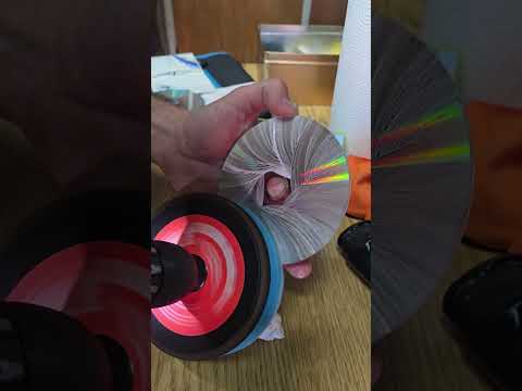 Polish and Fix A Broken Disc With A Drill! #discs #cds #dvdcollector #dvd