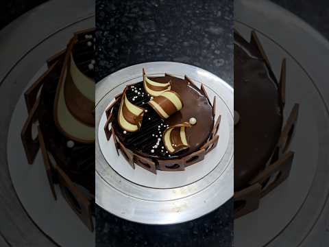 most popular chocolate cake decoration design #cake #viralreels #cakeideas #trendshort