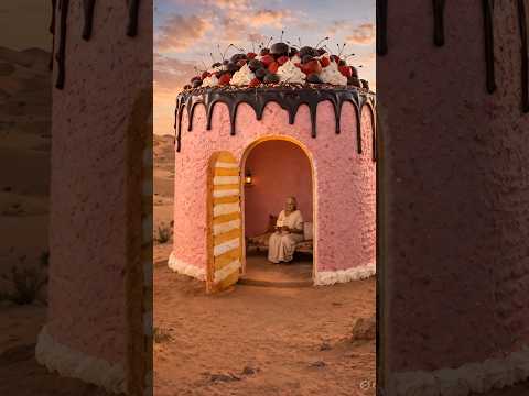 From Giant Cake to Dream House Grandma's Magic Build 🏠 #ai #trending #cake #house#foryou