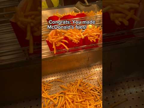 How to make french fries from McDonald's 🍟✨ #mcdonalds #shorts