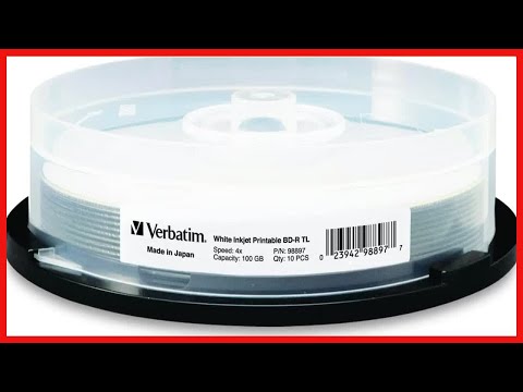 Great product -  Verbatim BD-R XL 100GB 4X White Inkjet Printable, Hub Printable - 10pk Spindle