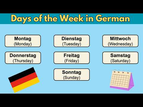 Days of the Week in German | Wochentage | With Example Sentences | German Vocabulary | Learn German