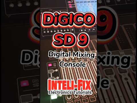 DiGICO SD 9 Digital Mixing Console || Inteli-Fix #shorts #youtubeshorts