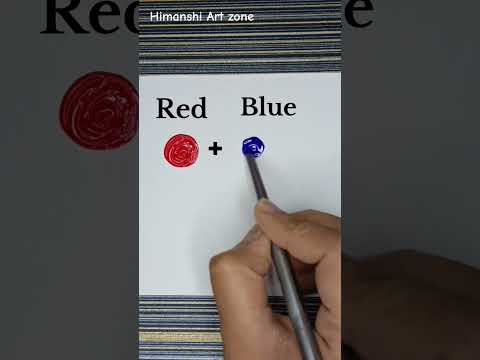 how to make purple colour | color mixing #shorts #youtuber #viral #art #satisfying #mixing #paint