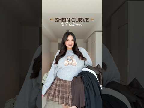 shein curve haul: fall style edition 🧸🤎 #plussizefashion