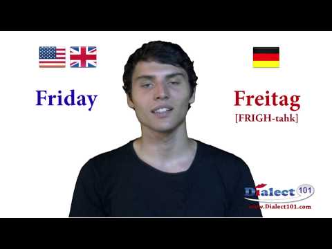 How to speak in German - Days of the Week