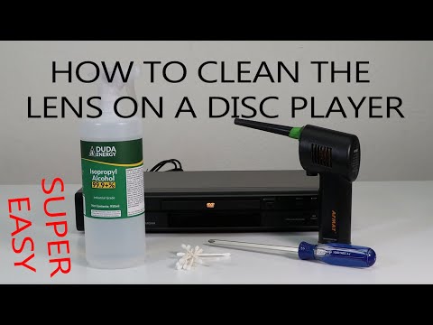 How to clean the lens on a CD, DVD or Blu-Ray disc player? Fix for DVD won't read error EASIEST WAY