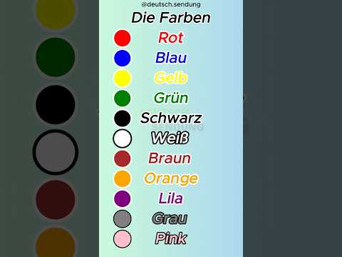 Colors name in German language | Learn Farben Auf Deutsch #germanforbeginners #deutsch #germanbasics