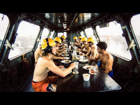 How Oil Rig Workers Eat, Sleep &amp; Survive for 28 Days Offshore