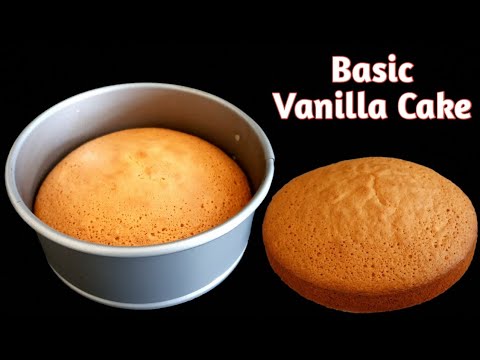 Basic Vanilla Cake Recipe | Tea Time Cake | #shorts
