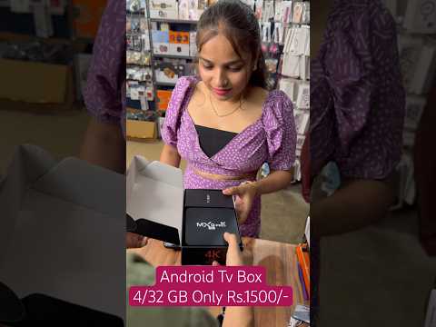 Android Tv box 4/32GB WiFi supports only rs. 1500/- 🛜✅ #trendyourstyle #gadgets #shorts