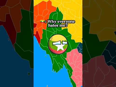 Myanmar's WORST enemies! 😱🇲🇲 #myanmar #countryballs
